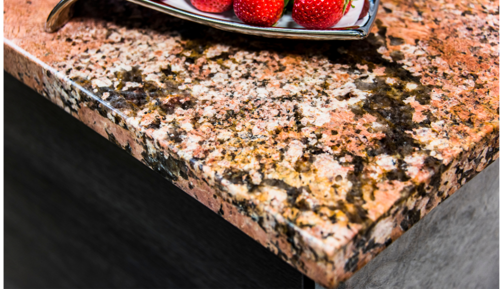 Dark multi-color granite countertop