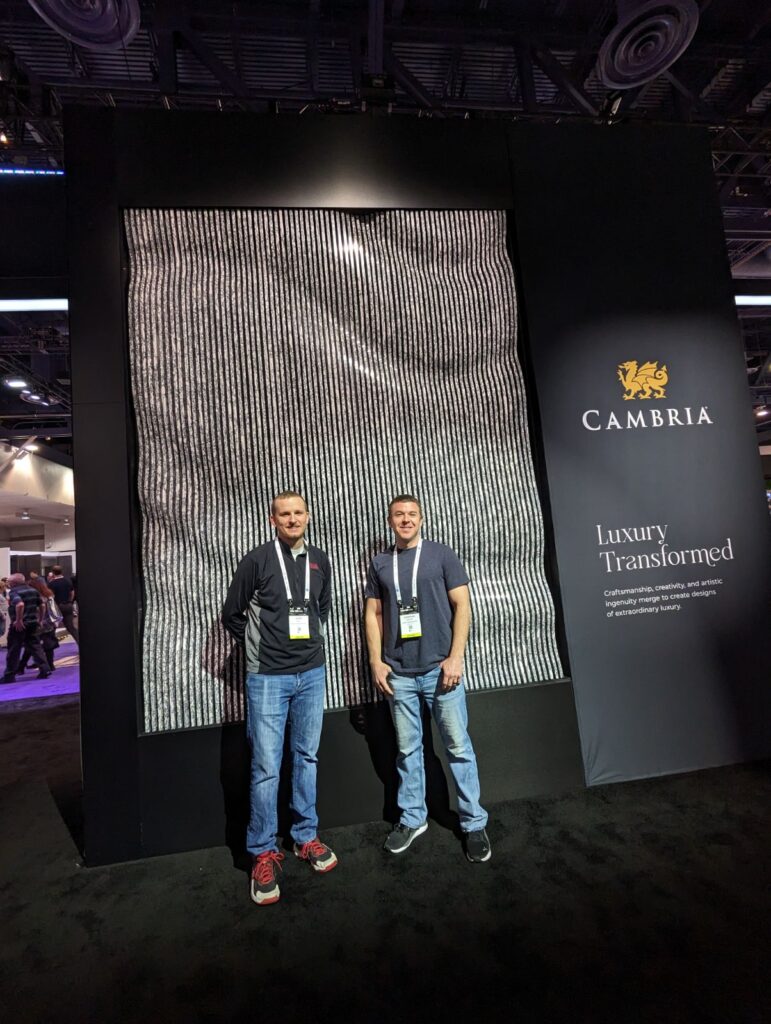 Jason and Jonathan of Willet Construction, standing together at KBIS expo.