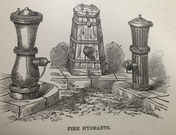 First patent drawings of fire hydrants.
